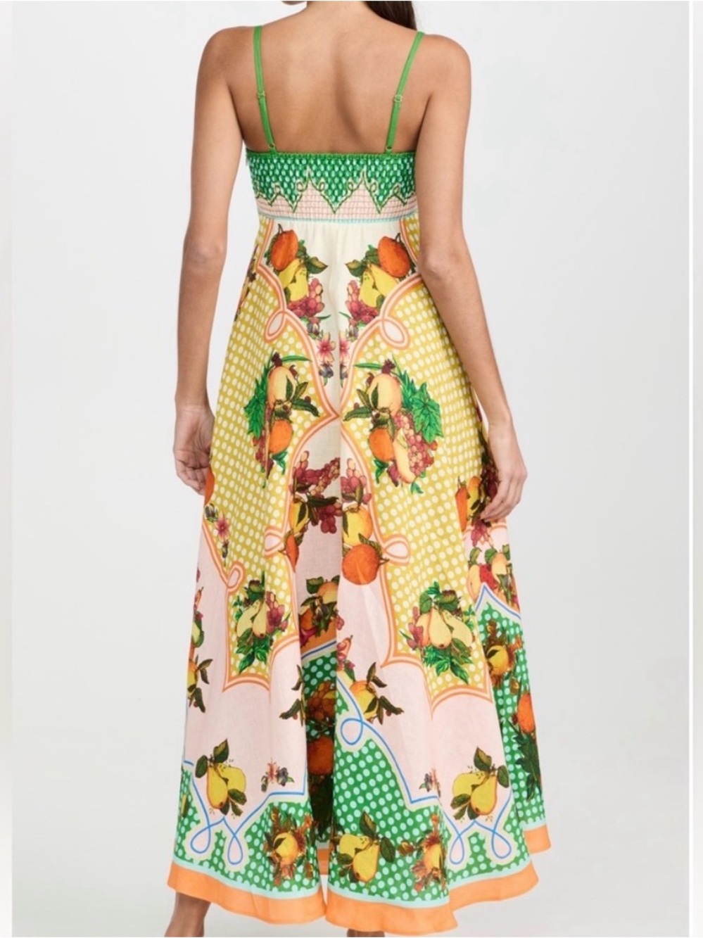 ALÉMAIS Lemonis Printed Linen Midi Dress - Picture 2 of 5